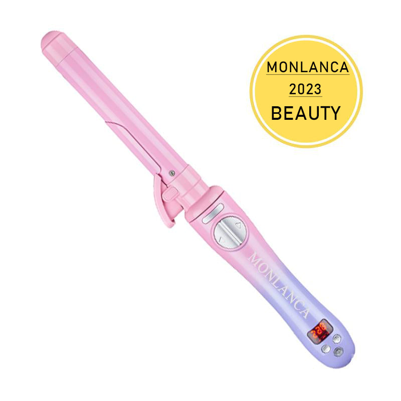 MOLANCA Rotating Curling Iron | Automatic Curling Wand with 1 Inch Barrel for All Hair Type | Salon style and Long standing beach wave style - Monlanca